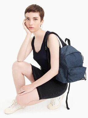 NEW J Crew X Eastpak Mini Orbit Backpack 10L NWT Double Denim